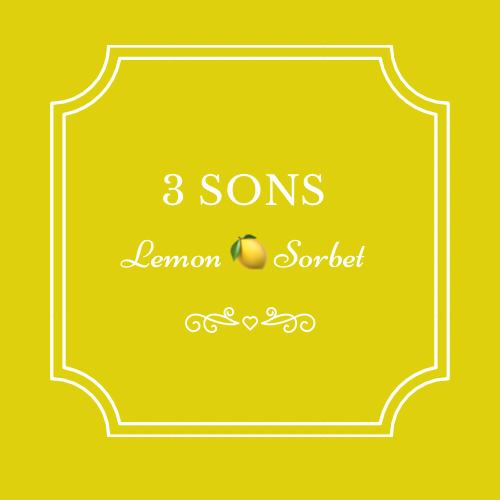 Lemon 3 Sons Sorbet (1 Quart)