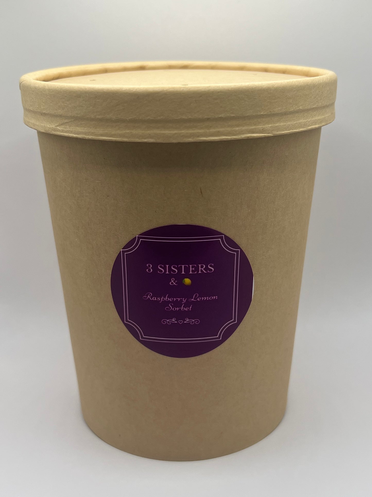 Raspberry Lemonade 3 Sisters Sorbet (1 Quart)