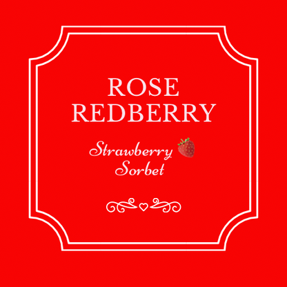 Strawberry Rose Redberry Sorbet (1 Quart)