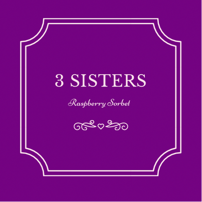 Raspberry 3 Sisters Sorbet (1 Quart)